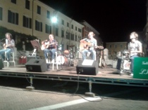 La Slowband in piazza del Plebiscito